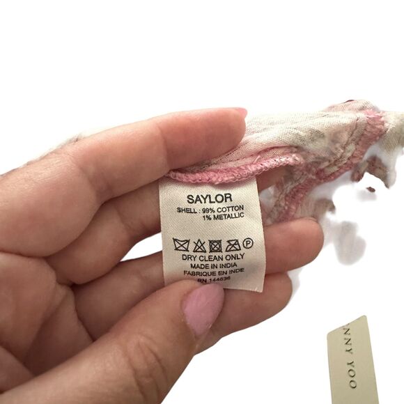 SAYLOR‎ Samah Floral Boho Top Pink Large - Picture 5 of 5